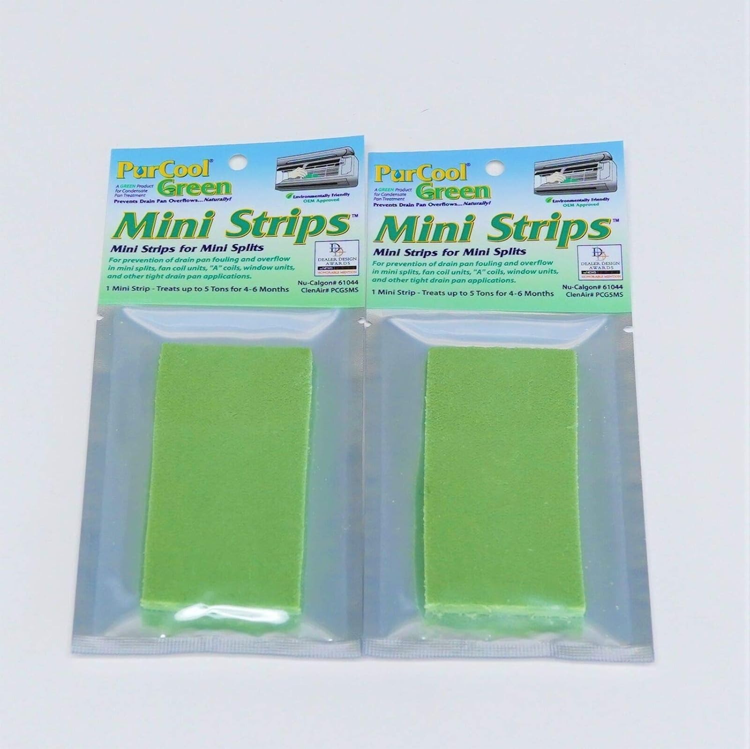 61044 2 Pack Replacement for Purcool Green Mini Split Condensate Drain Pan Sludge Strip ClenAir