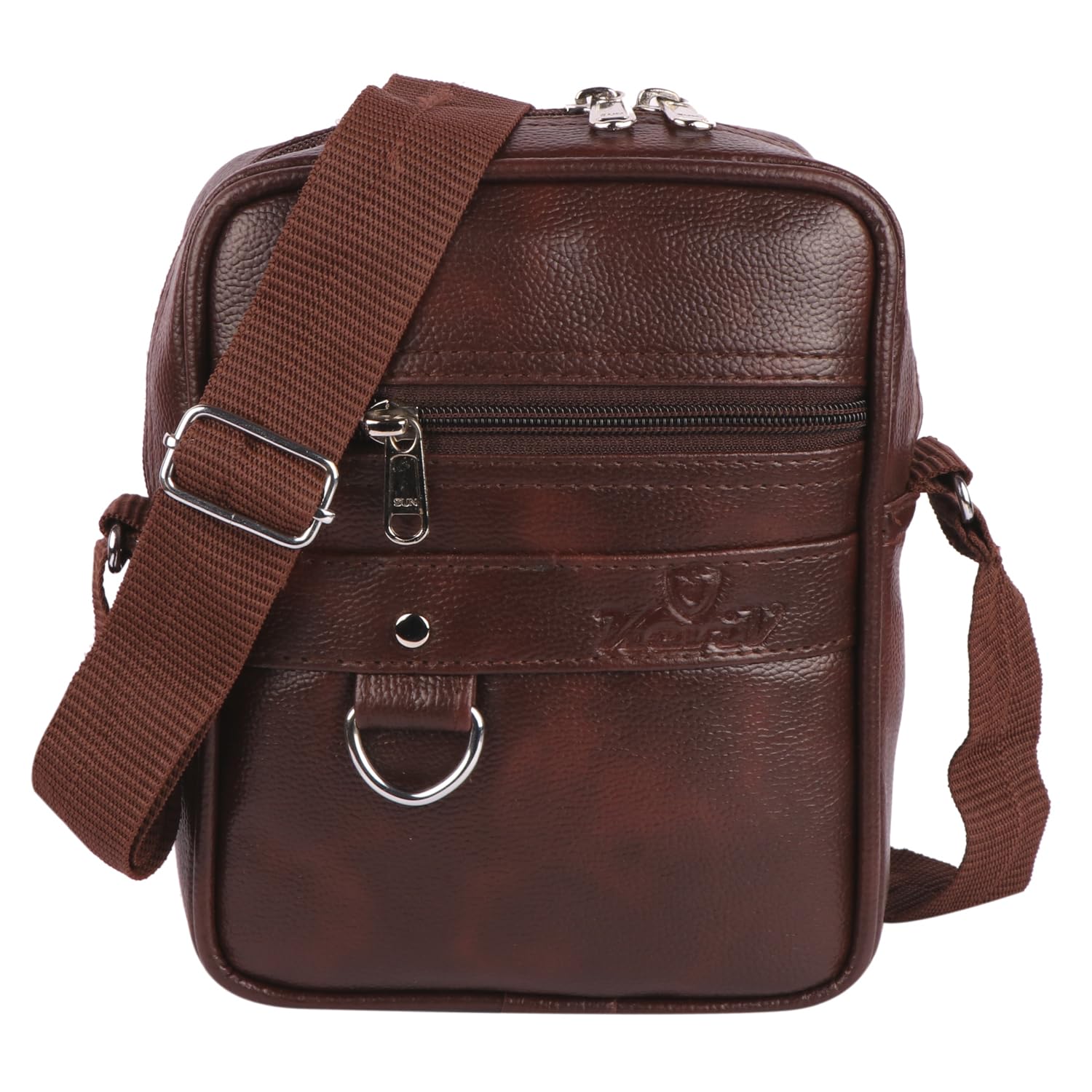 Leather Mini Sling Bag for Men | Crossbody Bag | Travel Bag | Utility Bag (23cm x 18cm x 8cm) SB01-image-23