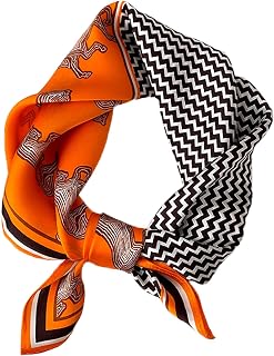 100% Mulberry Silk scarf, 21'' x 21'' Hair Scarf, neck scarf for women