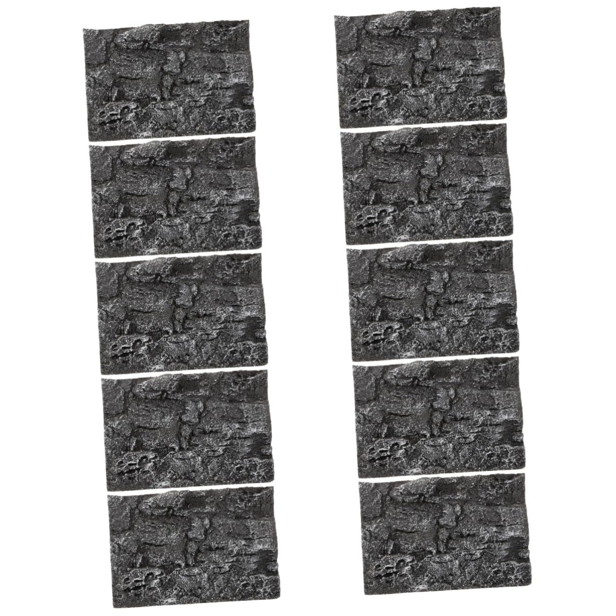 Ipetboom 10pcs Reptile Tank Background Decorative Backdrop Fish Tank Rock Board for Aquarium Landscape Photography