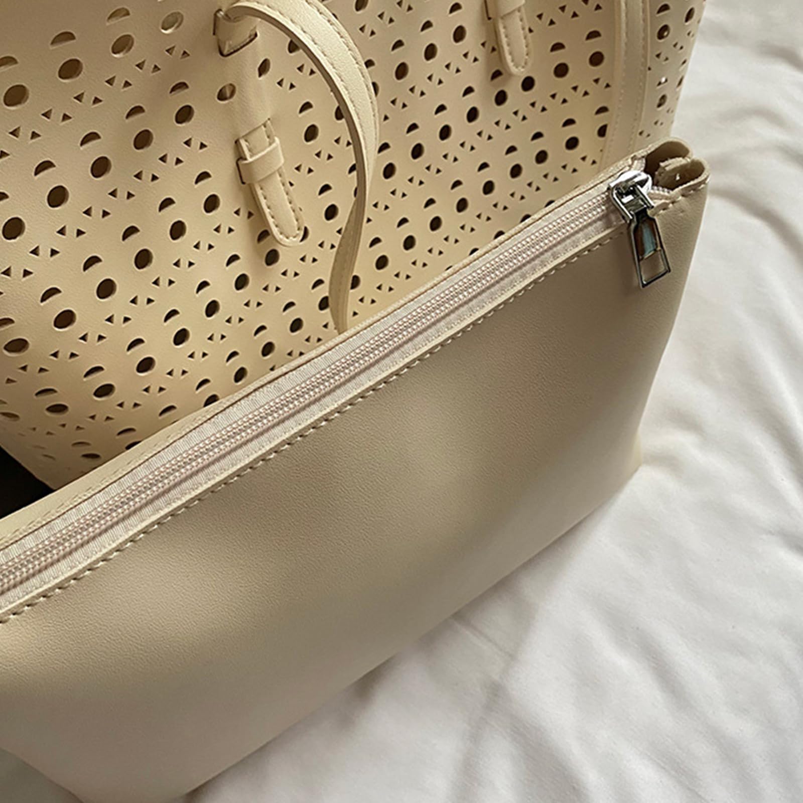 Borsa a Tracolla Leggera in PU Cava per Professionisti pendolari di Lavoro spaziosi con Tasche Multiple e pendolari quotidiani Resistenti allo Strappo