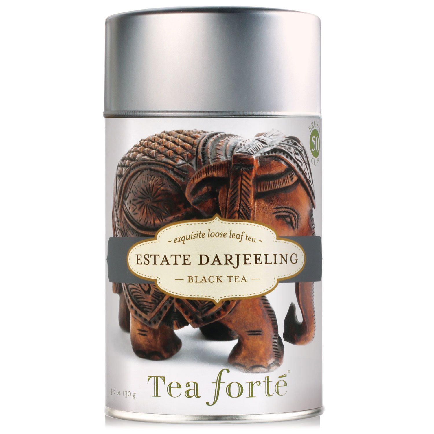 Tea Forté ESTATE DARJEELING Loose Leaf Black Tea, 3.5 Ounce Tea Tin