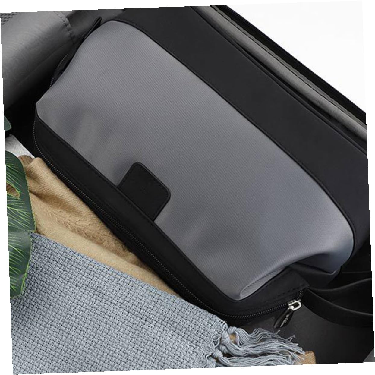 FRCOLOR Borsa da Toilette da Uomo in Nylon Design Multi-scomparto Resistente per Viaggio e Utilizzo Quotidiano