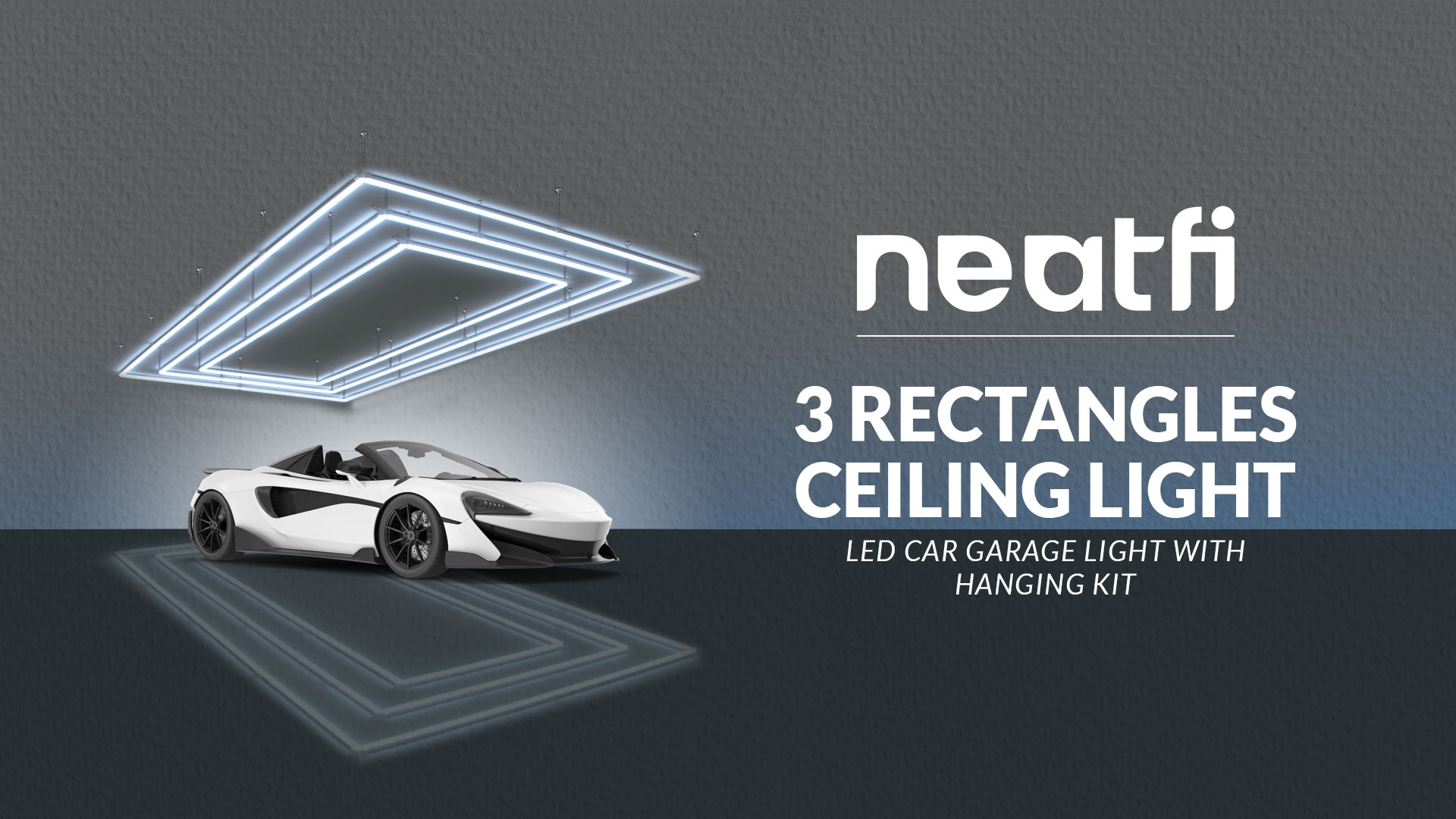 ◆ニチベイ◆アルミブラインド◆W1220×H1300◆O-2506BL6◆ Neatfi 52,800 Lumens LED Garage Light - Ultra-Bright Shop Lighting