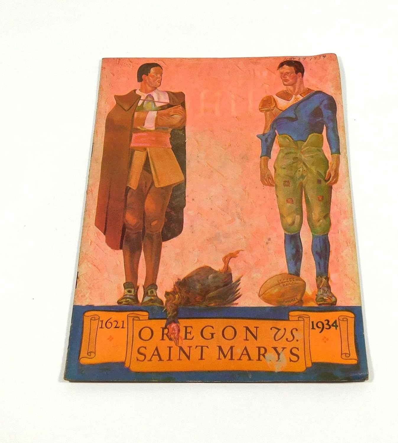 1934 Oregon vs Saint Mary's College Football Program 11-24-34 - College Programs