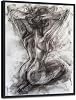 Sexy Woman Framed Canvas Wall Art Black and White Girl Nude Body Posters Wall Decor Abstract Female Naked Prints Painting Artwork for Home Apartment Hotel Bar Bathroom Ready to Hang 12x16inch