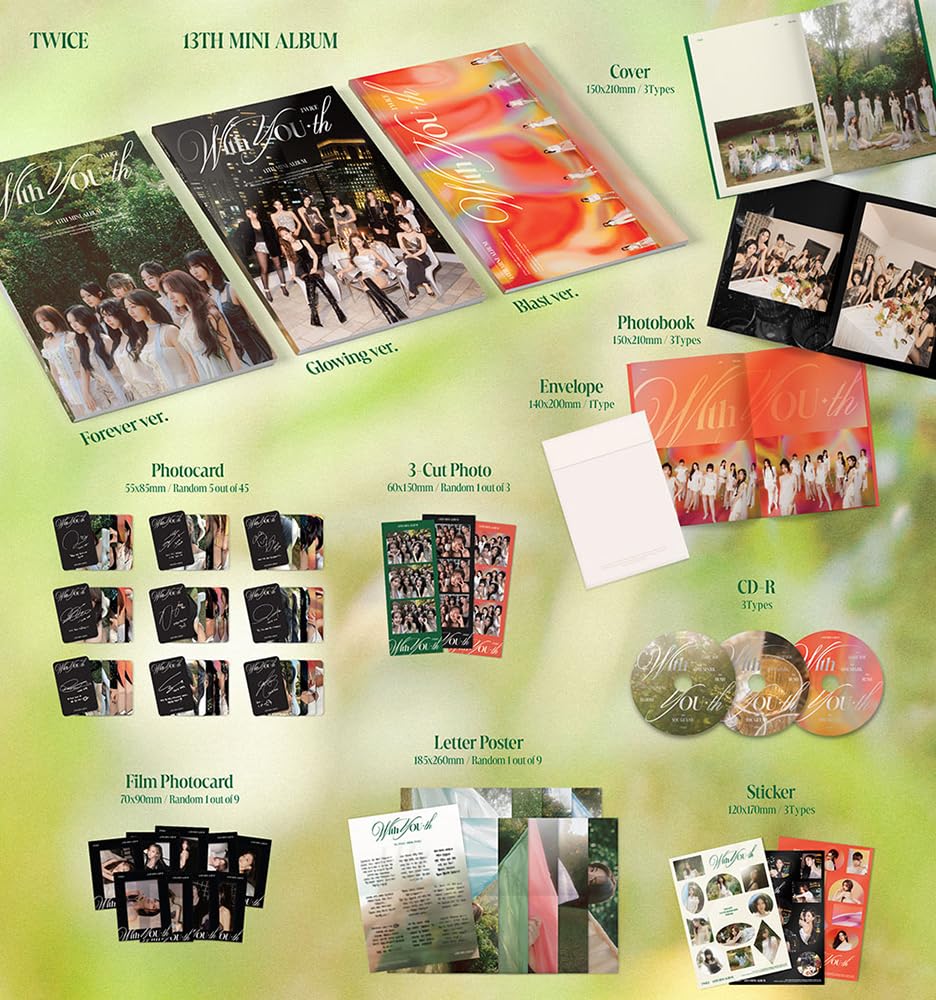 TWICEアルバム、CD、DVD、本、カードセット＋公式ペンライト