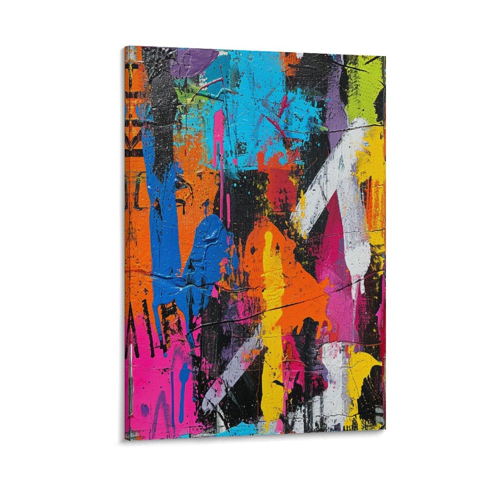 UNRXJZLVM Graffiti Art - The Canvas Prints of Reproduction Artwork Pictures on Canvas Wall Art for Home Office Decorations 12x18inch(30x45cm)