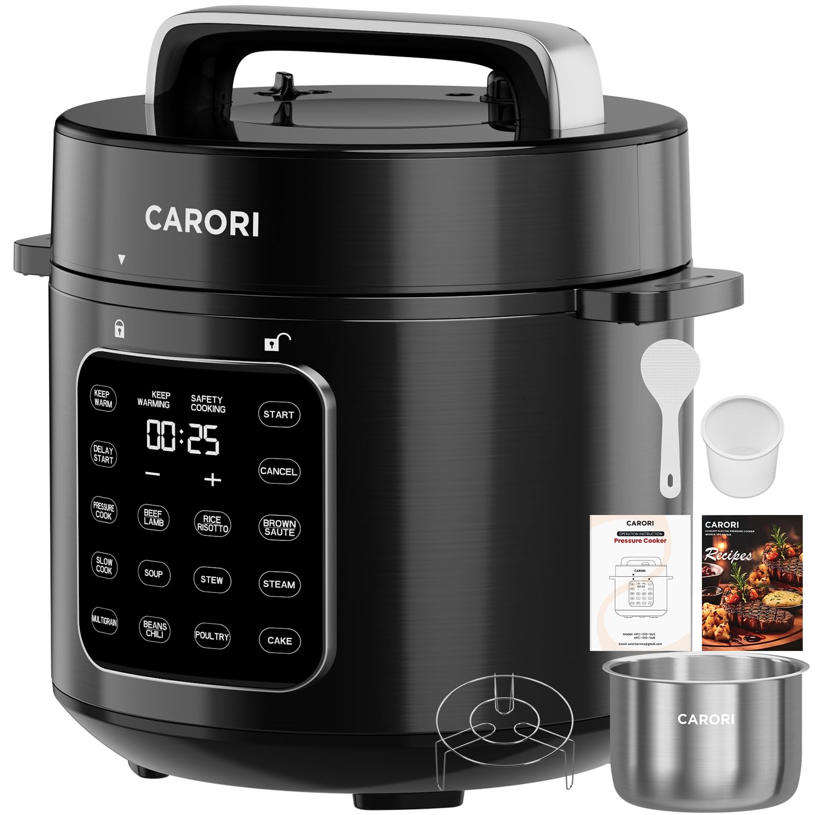 CARORI 6 Qt Electric Pressure Cooker