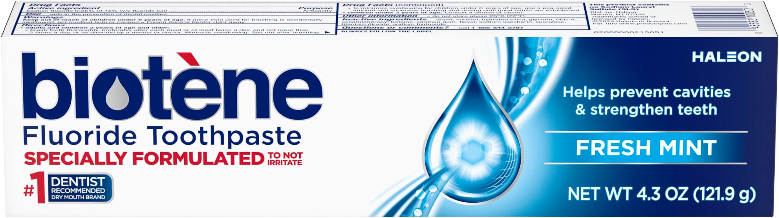 Fresh Mint Original Fluoride Toothpaste, 4.3 ounce