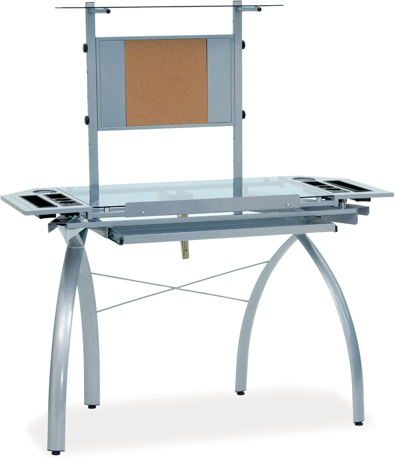 Studio Designs Futura Tower, Silver/Blue Glass