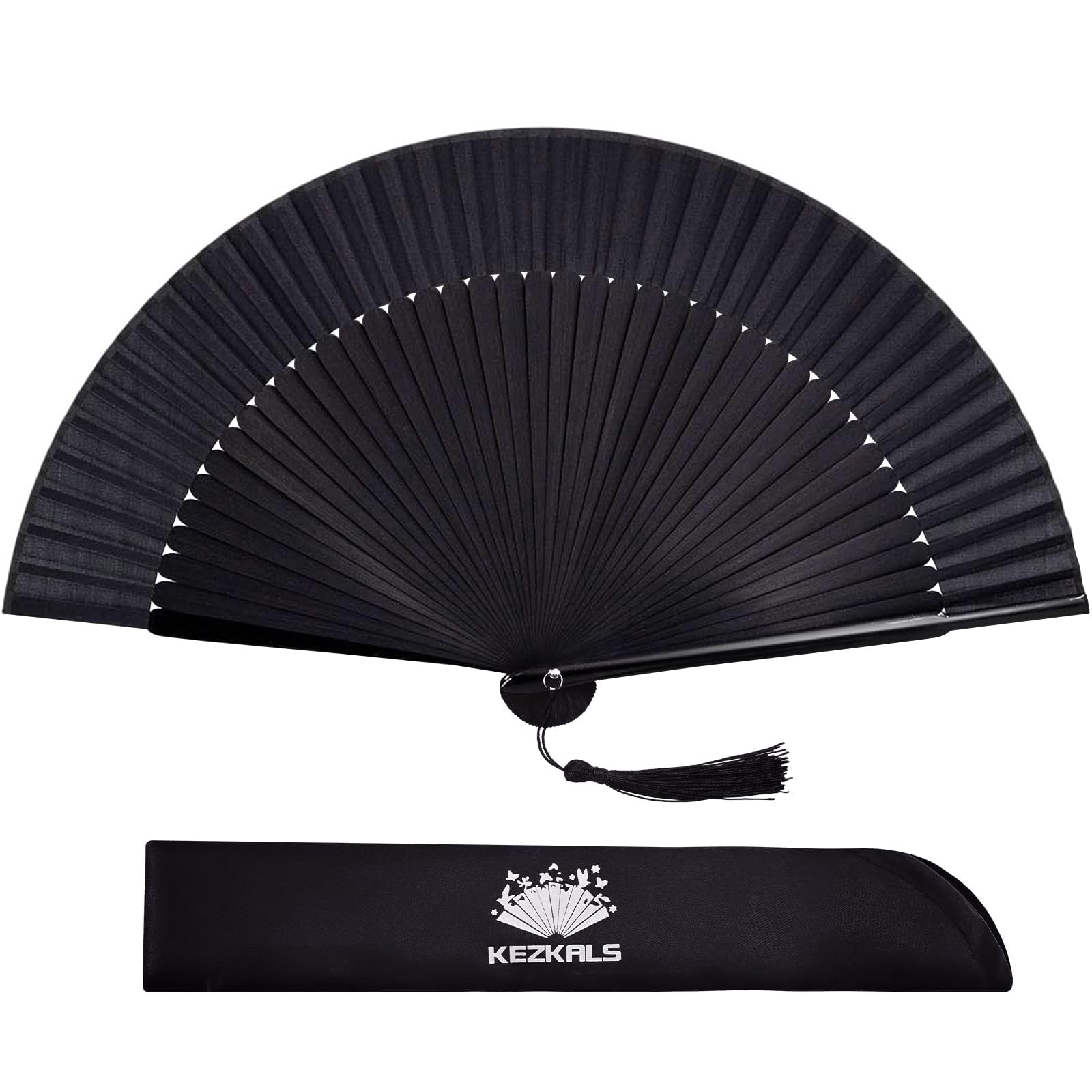 KEZKALS Hand Fan Black Hand Fans