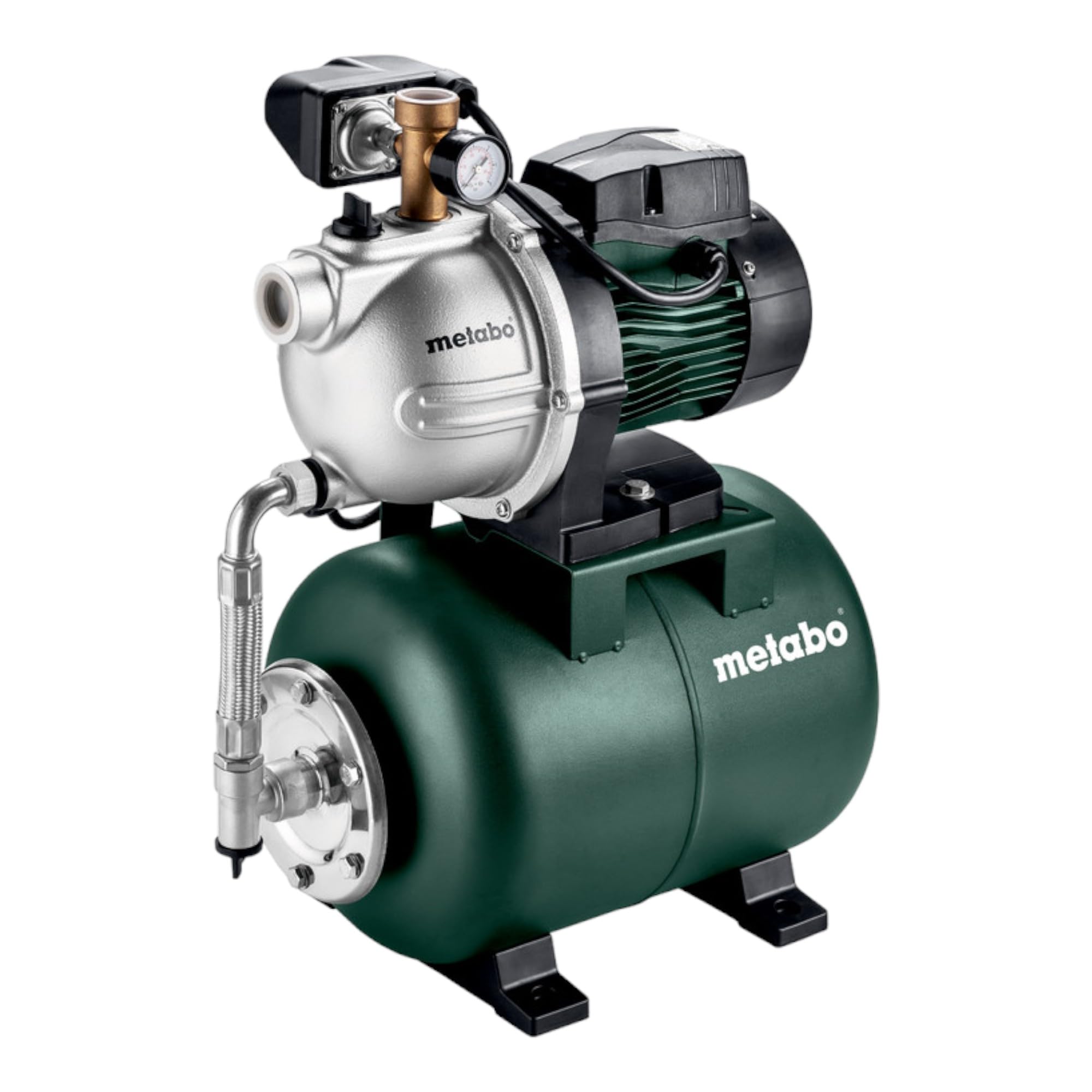 Metabo Hauswasserwerk HWW 3500/25 G – 600981000 – Nennaufnahmeleistung: 900 W– Max. Fördermenge: 3500 l/h – Ideal für 1-2 Regner – Max. Förderhöhe: 45 m – 4,5 bar