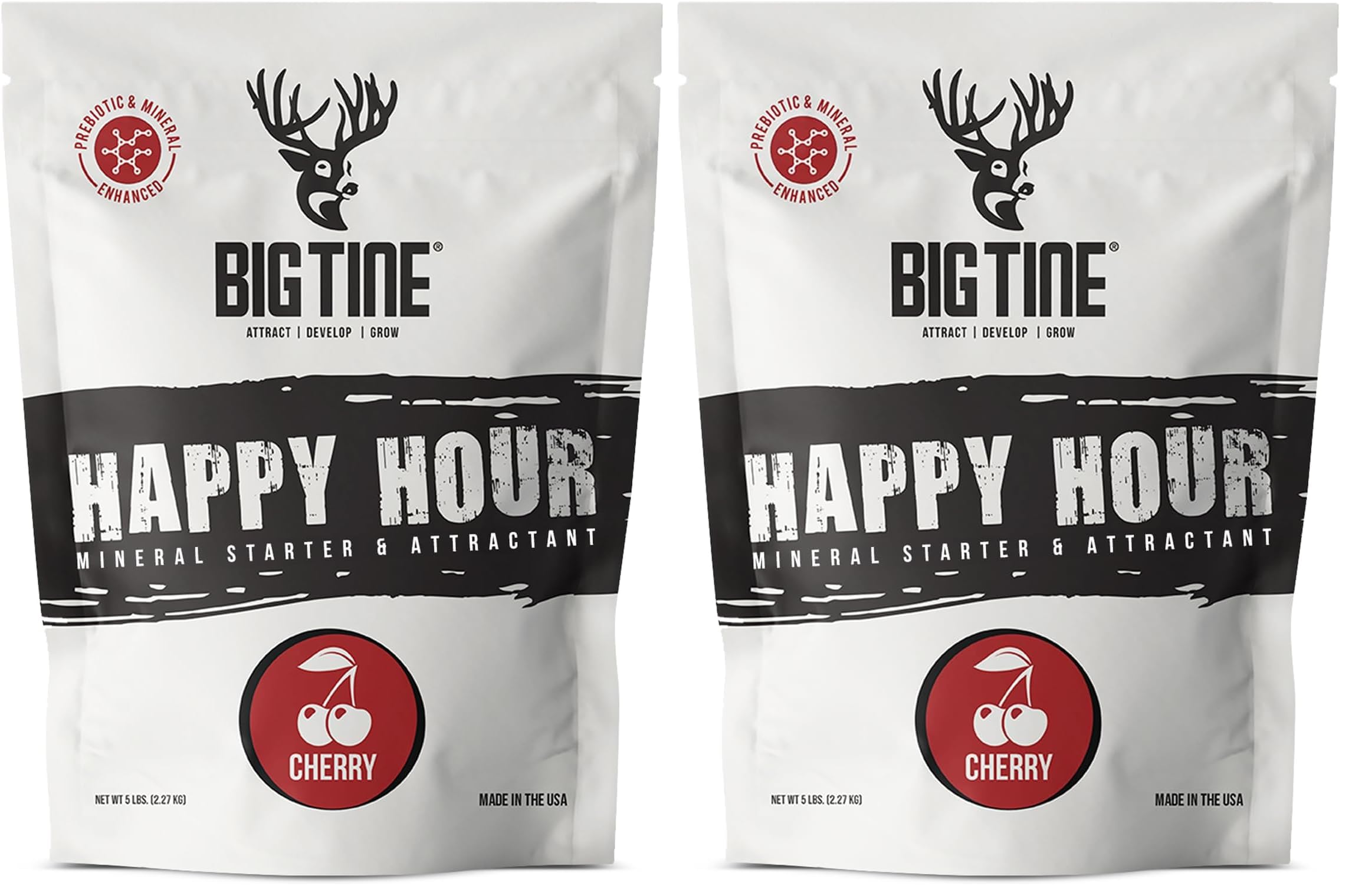 Big Tine Happy Hour, Cherry Flavor, 5 lbs Bag, Maximized Intake, Enhances Digestibility, Packed with Vitamins and Minerals (Pack of 2)