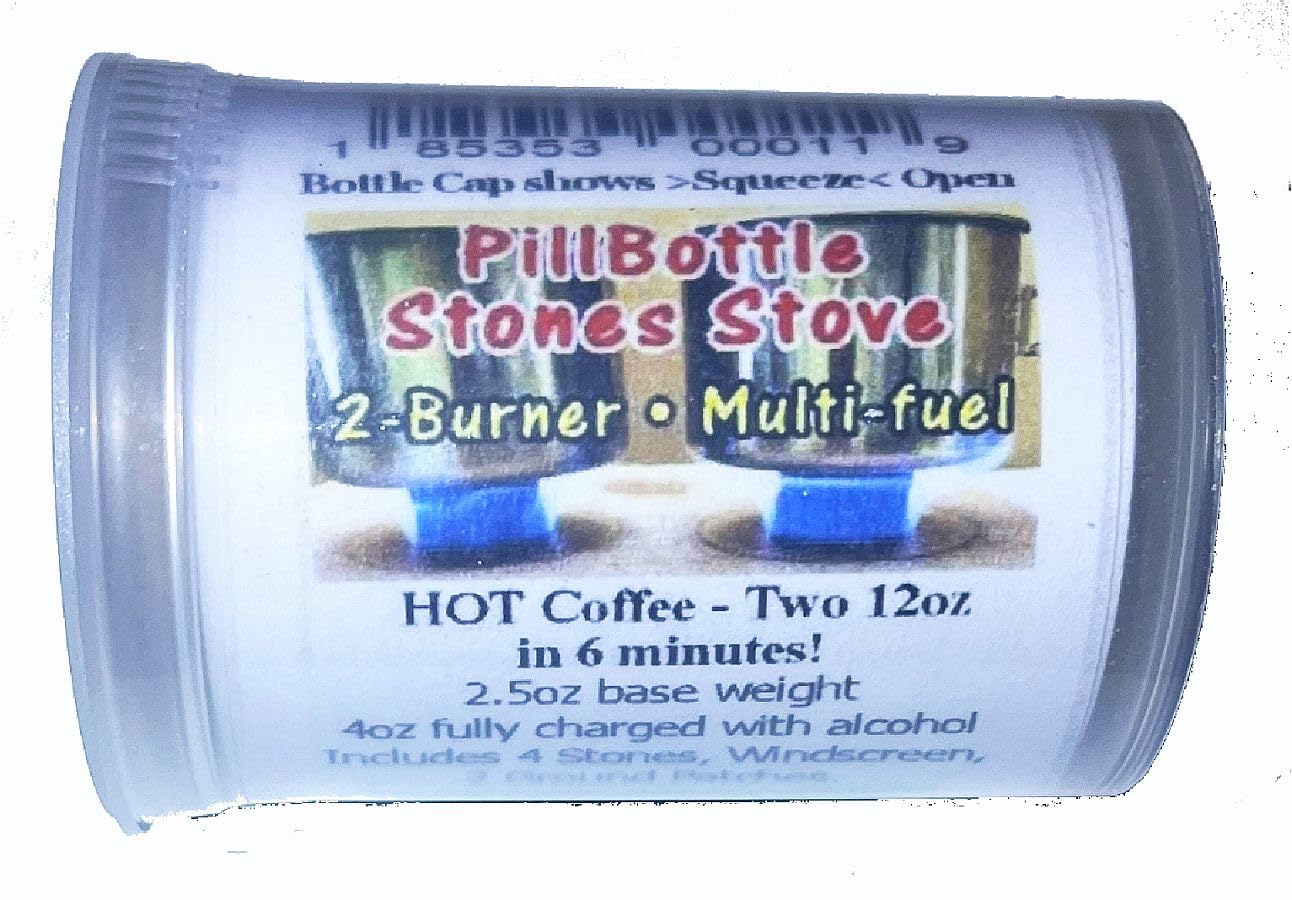 Amazon.com: neoTrekk PillBottle Stones Stove - Two Burner Alcohol
