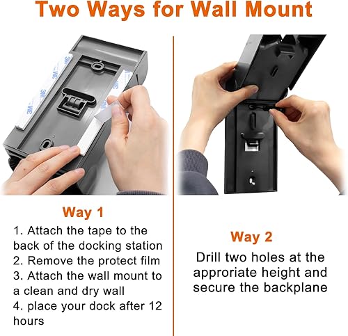 Miniatura 6 de Bolan-Tech Estación de acoplamiento para aspiradora, soporte de accesorios de montaje en pared compatible con aspiradoras Dyson V10 Digital Slim  No