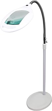 Lampe Loupe LED Neatfi – 1200 Lumens – Gradable – Double Dioptrie 5D + 20D – 13 Cm – Argent