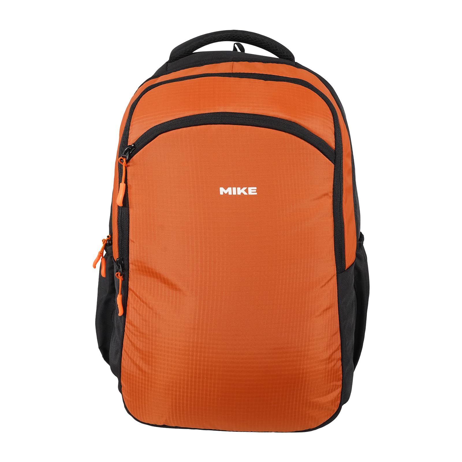 Mike Atlantic 35L Laptop Backpack for Men & Women | Water Resistant Travel & College Bag with Raincover | Lightweight 2+1 Compartments Backpack | Orange-image-49