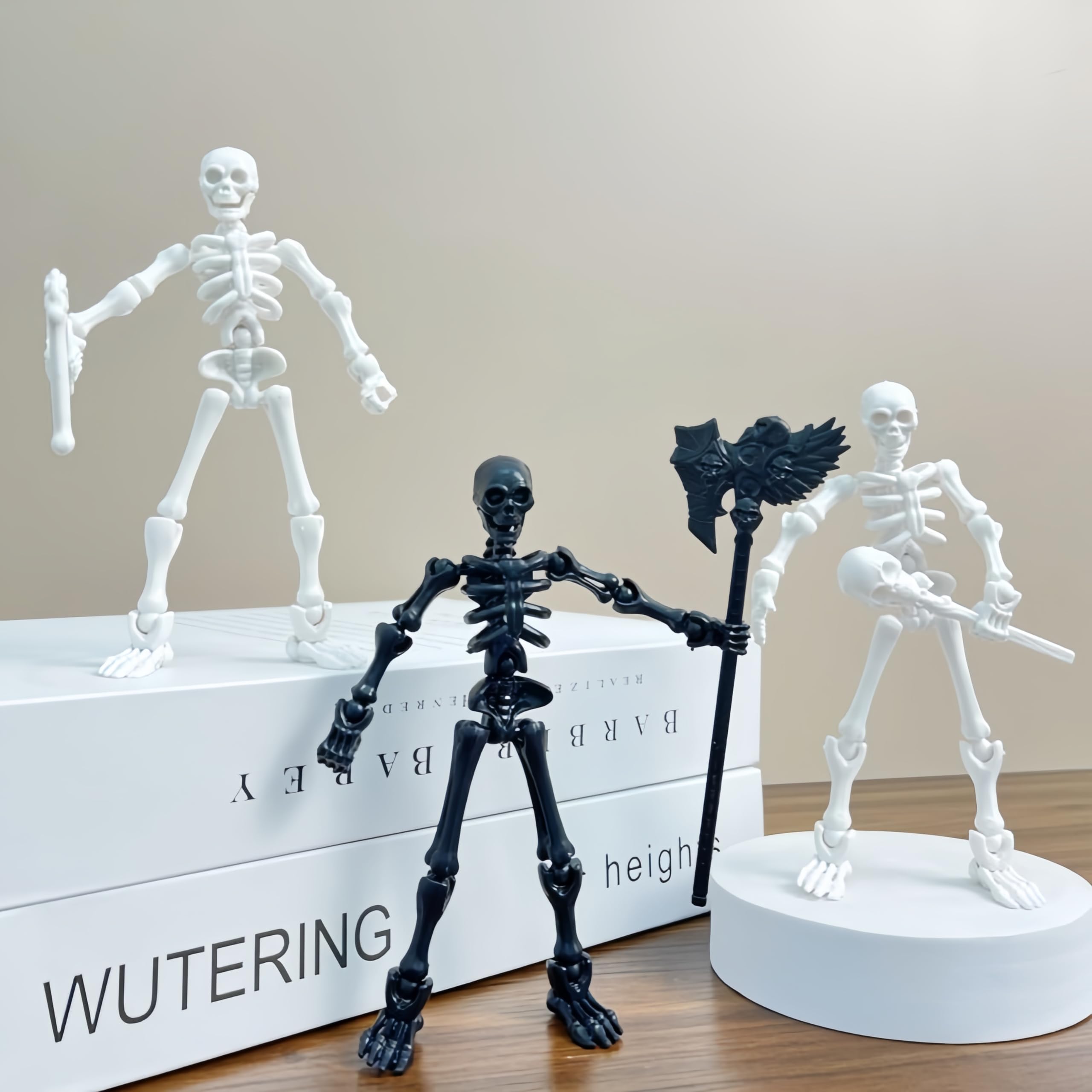 Amazon.com: 4Pack Articulated Skeleton T13 Action Figure Set