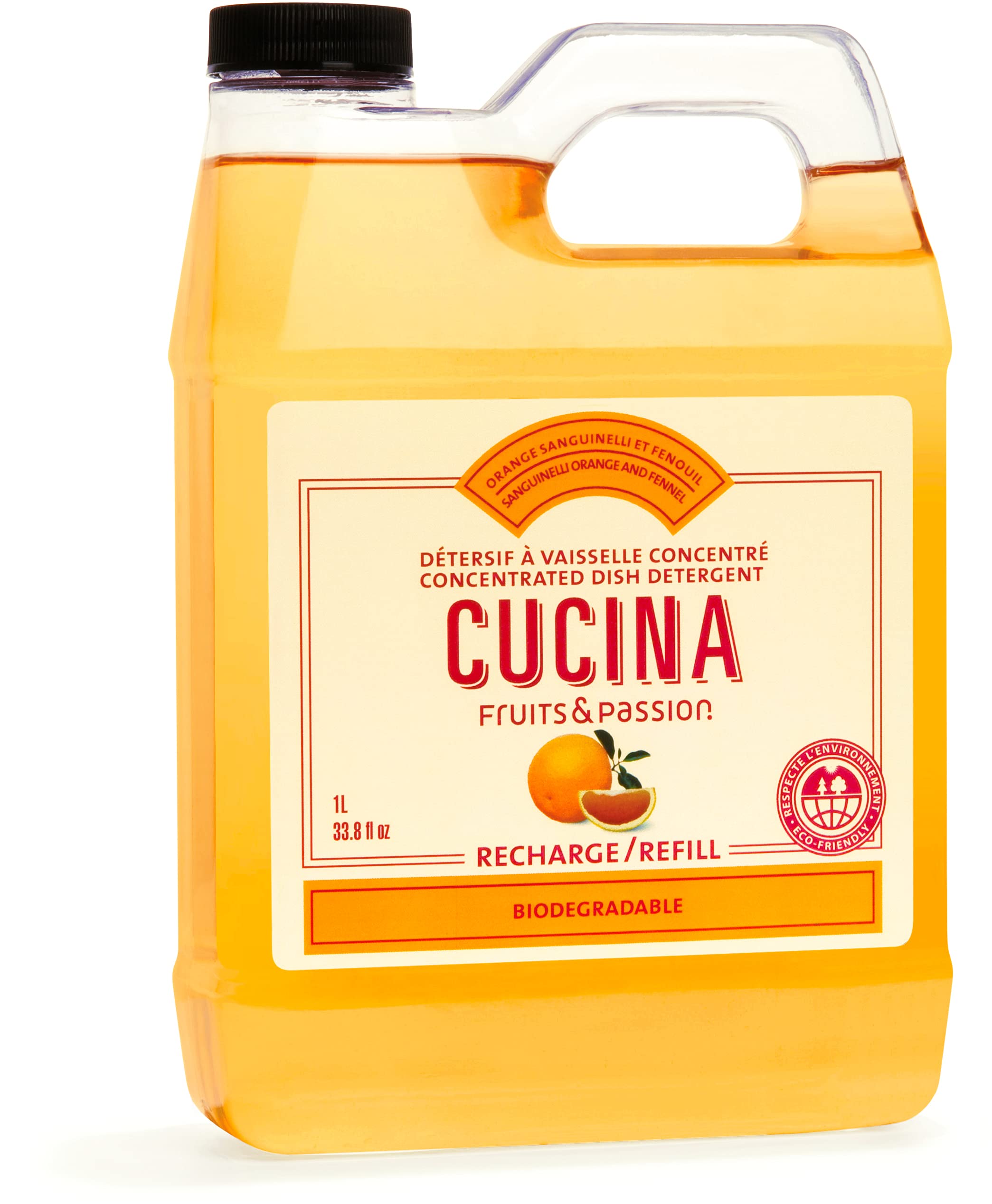 Fruits & Passion Cucina Dish Soap Detergent Refill Sanguinelli Orange and Fennel