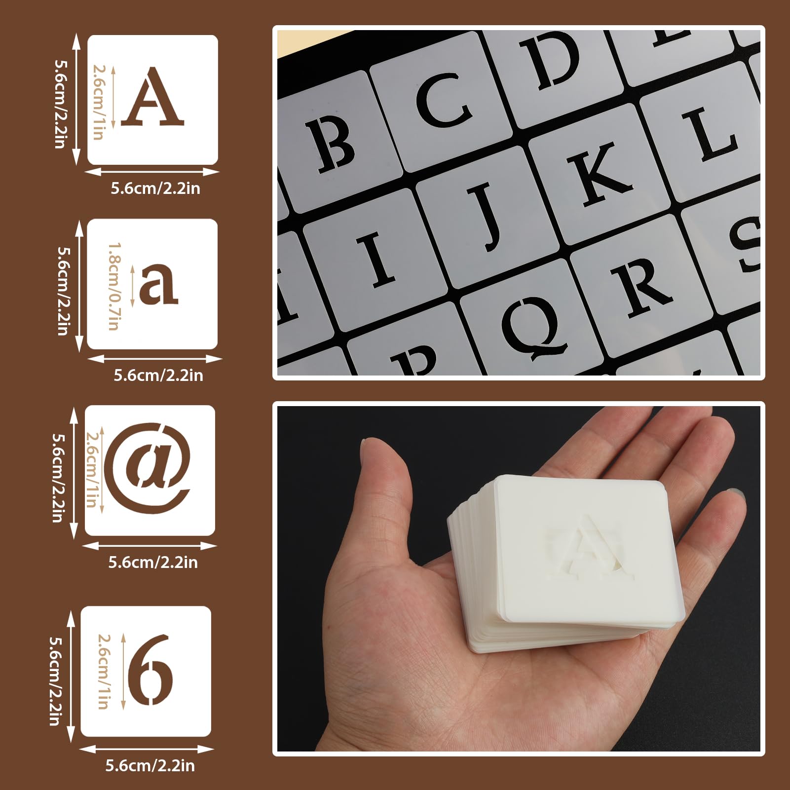 One Inch Number Stencils