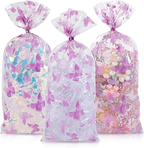 Miniatura 22 de 100 bolsas de celofán de 10 x 13 pulgadas, bolsas de celofán transparente autosellantes para envolver regalos, embalaje de dulces, postres
