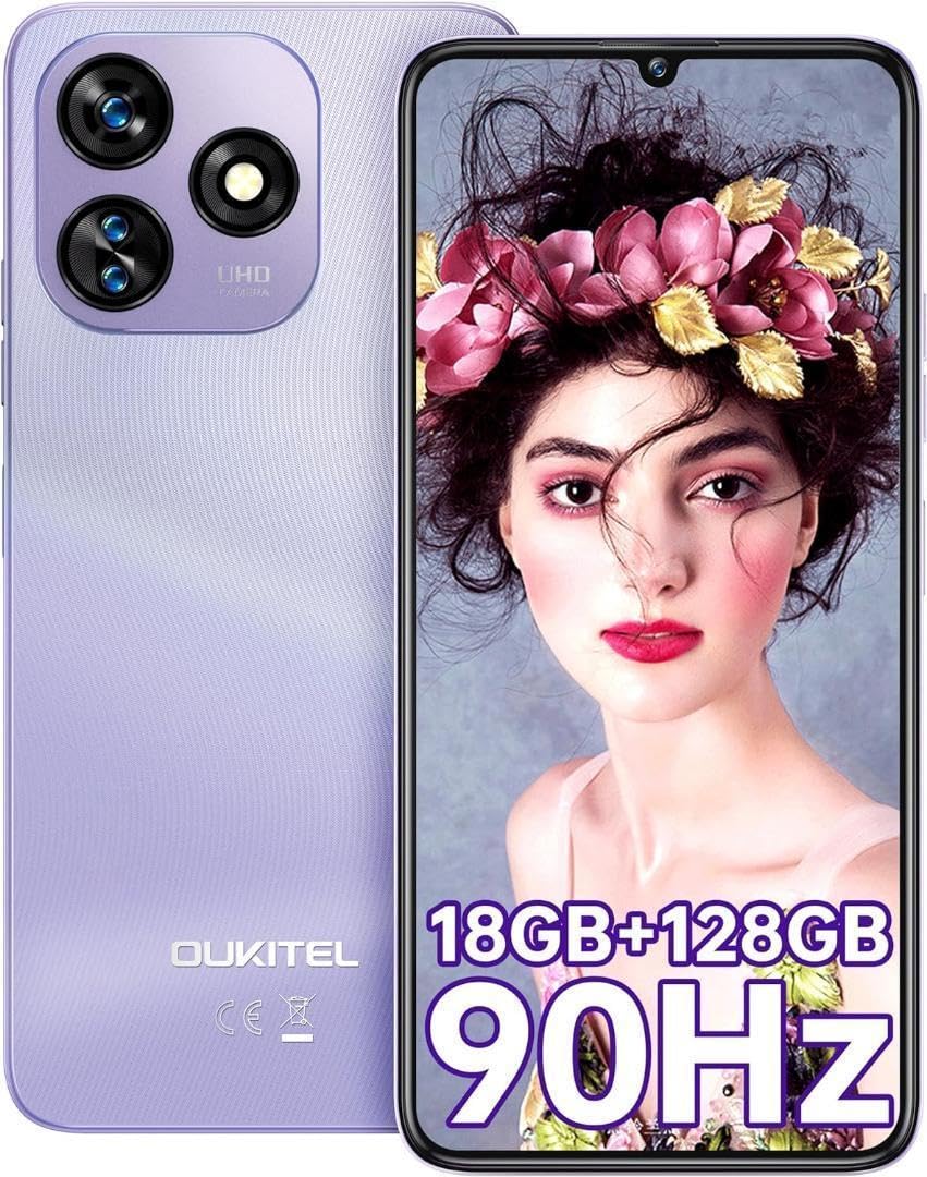 Amazon | Android13 SIMフリー スマホ 本体 18GB 128GB 顔認証 | ノー