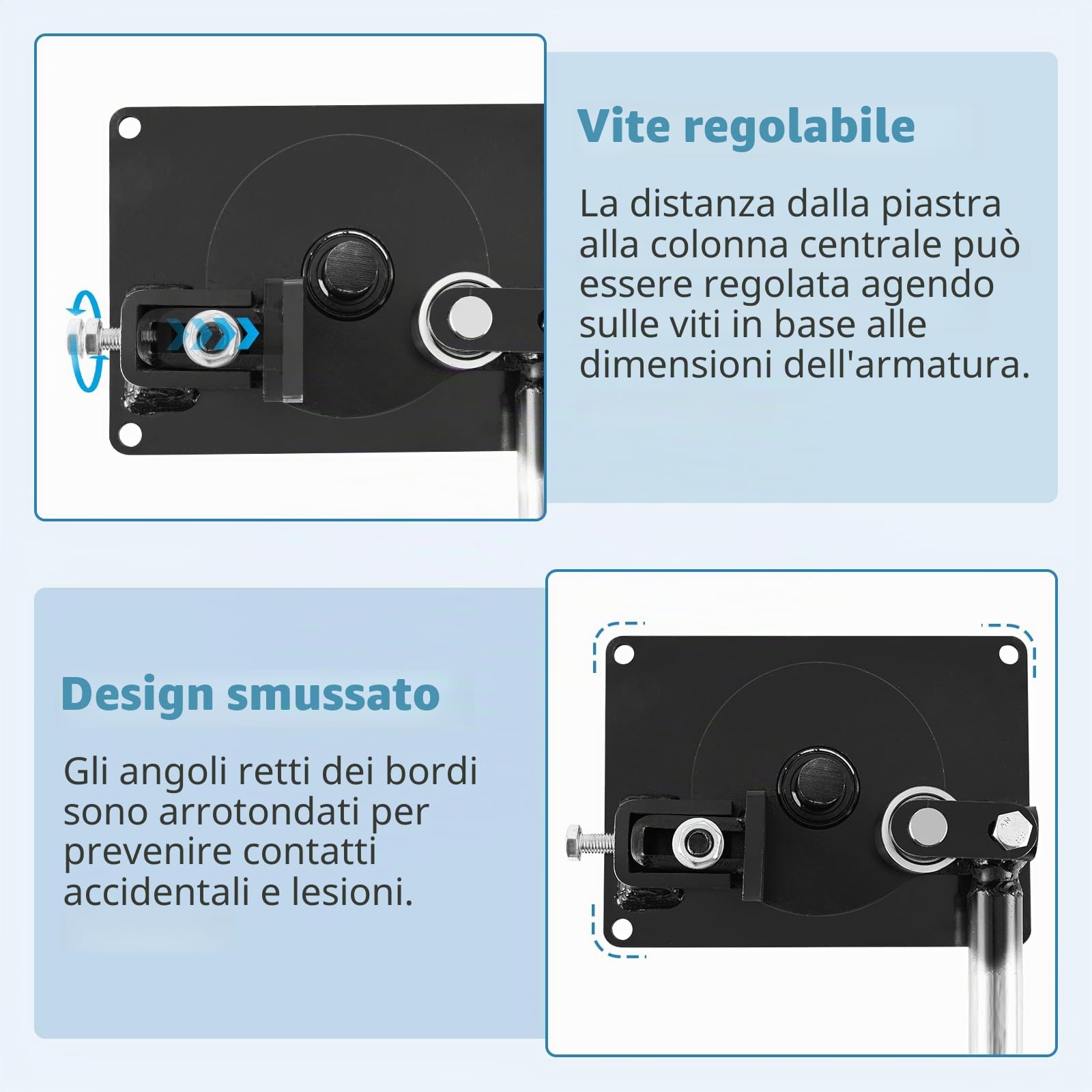 MXBAOHENG Piega Tondini Ferro per Edilizia 1-16mm Piegaferro Manuale Armato Strumento di Piegatura Asta Manuale Barra in Acciaio Bender Costruzione per acciaio rotondo/acciaio di rinforzo/ferro piatto