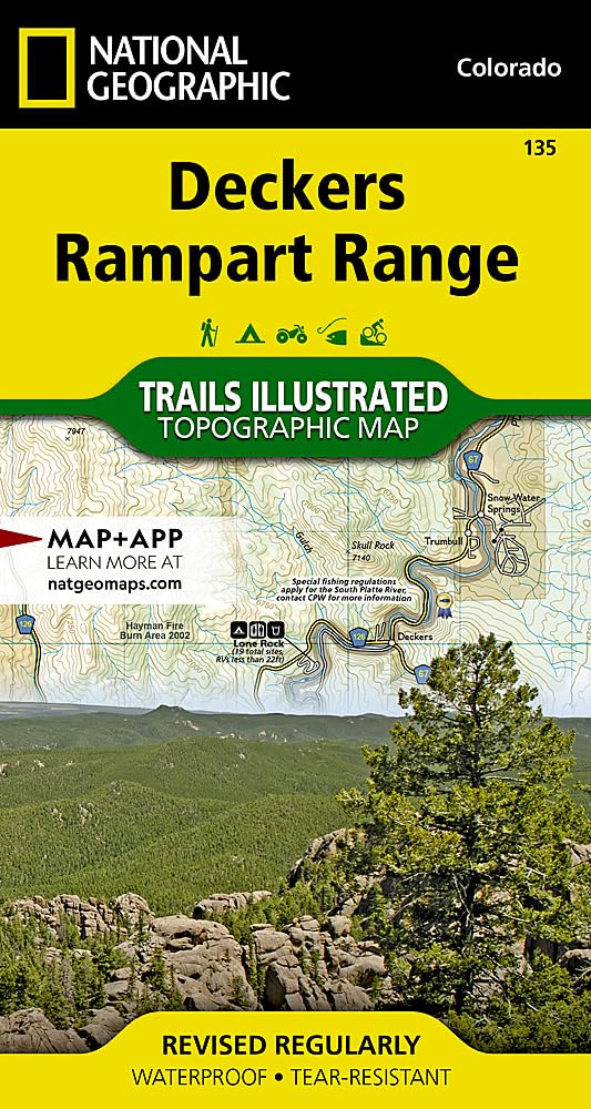 Deckers, Rampart Range Map (National Geographic Trails Illustrated Map, 135)