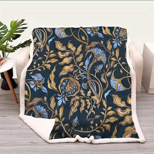 Manta gruesa Bohochic negra de franela suave, afelpada, esponjosa, para cama de campamento, tamaño pequeño, 31.5 x 47 pulgadas