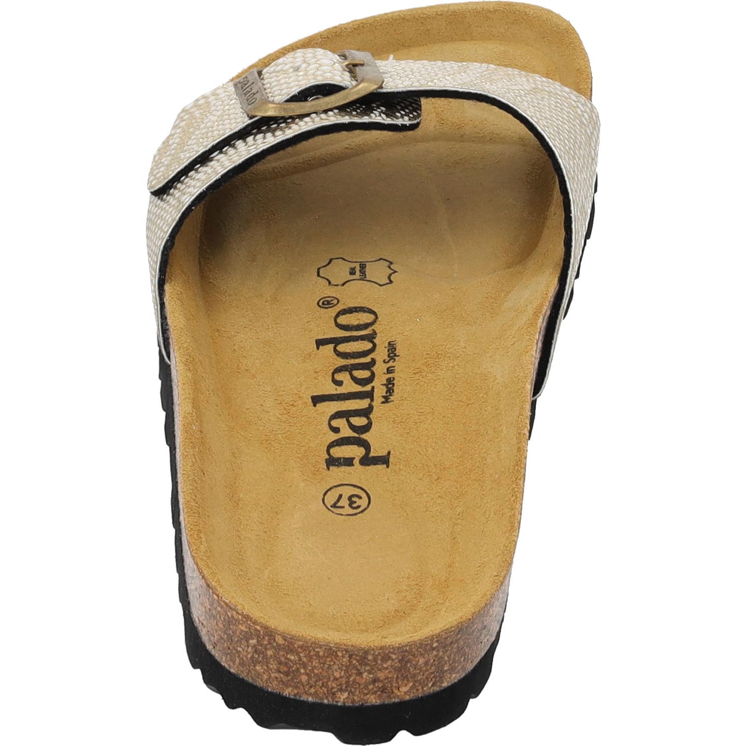 Palado Pantoletten Damen Malta - extra Bequeme Sandalen - modische Hausschuhe mit Natur Kork - Made in EU - Sandaletten mit Sohle aus feinstem Natur Leder