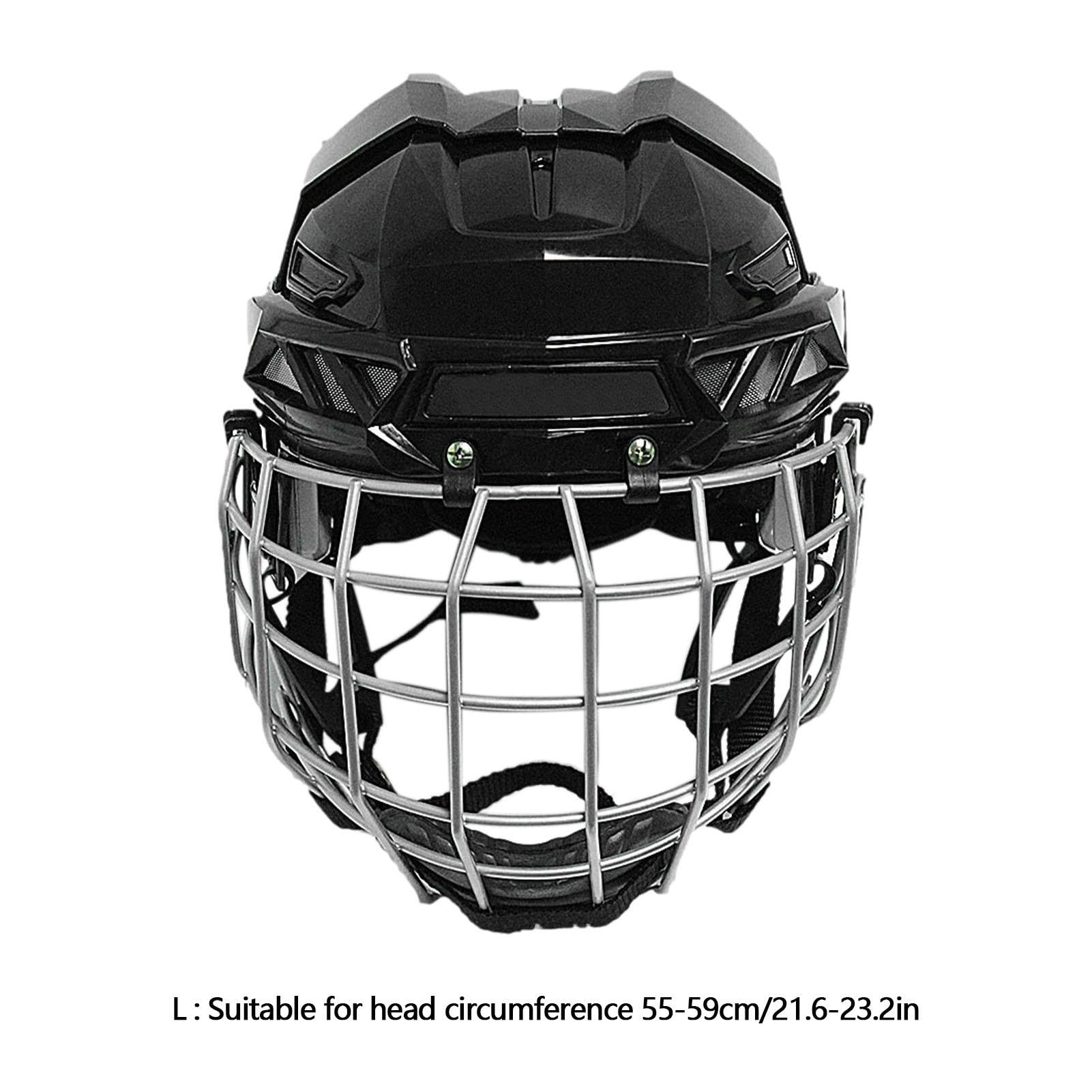 Casques de hockey pour adultes, casques de gardien de but de hockey sur route avec protection du visage de hockey | Protection du visage, équipement respirant et protecteur, équipement sûr et