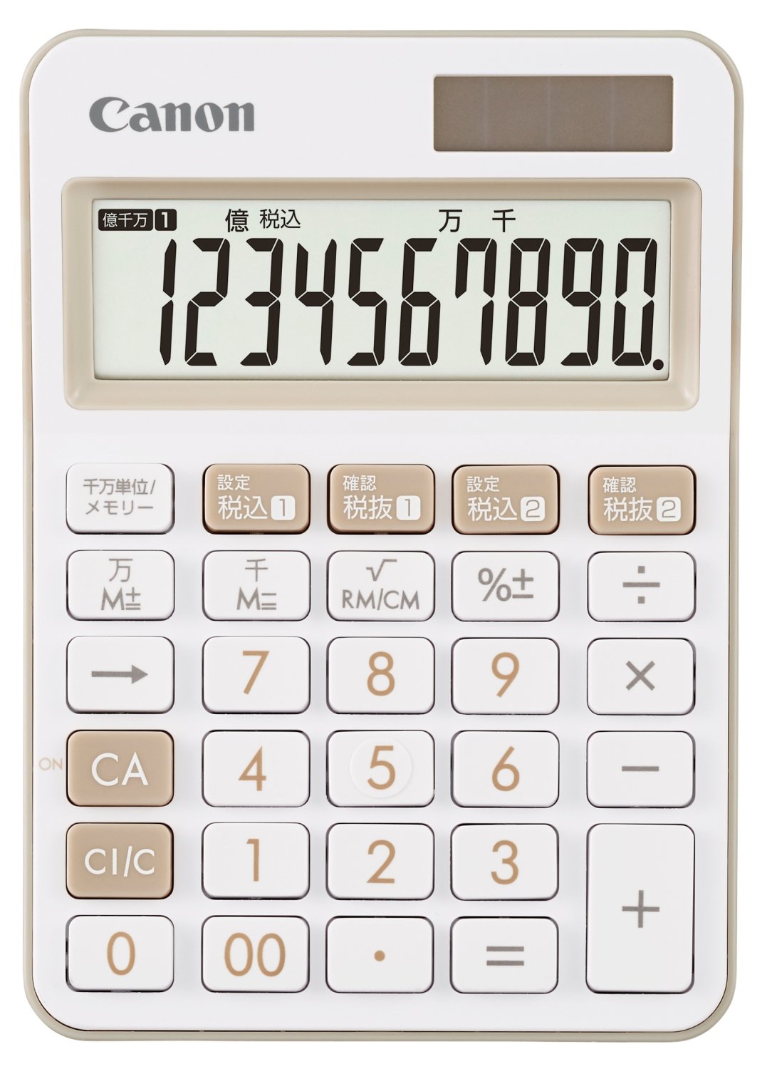 Amazon | キヤノン カラフル電卓 LS-105WUC-IV 10桁 ミニ卓上サイズ W