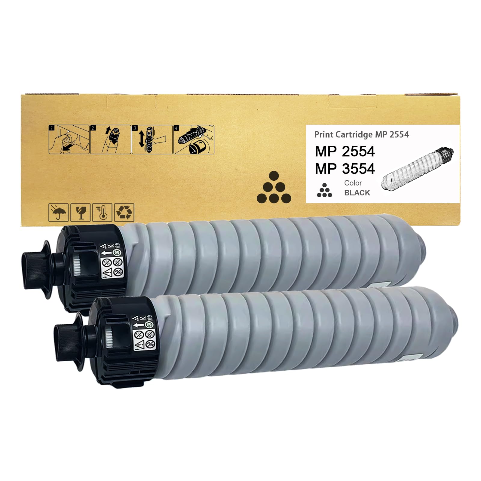 TOPWONDA MP2554 MP3554 Toner Cartridge Compatible with Lanier Savin MP 2554 MP2555 MP3054 MP3055 MP 3554 MP3555 MP4054 MP4055 MP5054 MP5055 MP6054