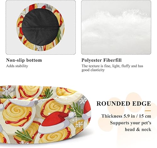 Miniatura 5 de KLL Devil Egg Merry Christmas White Anti-Slip Pet Cat Bed fluffier Kitten Beds for Extra Small Size Pets Supplies Camas para mascotas Grandes
