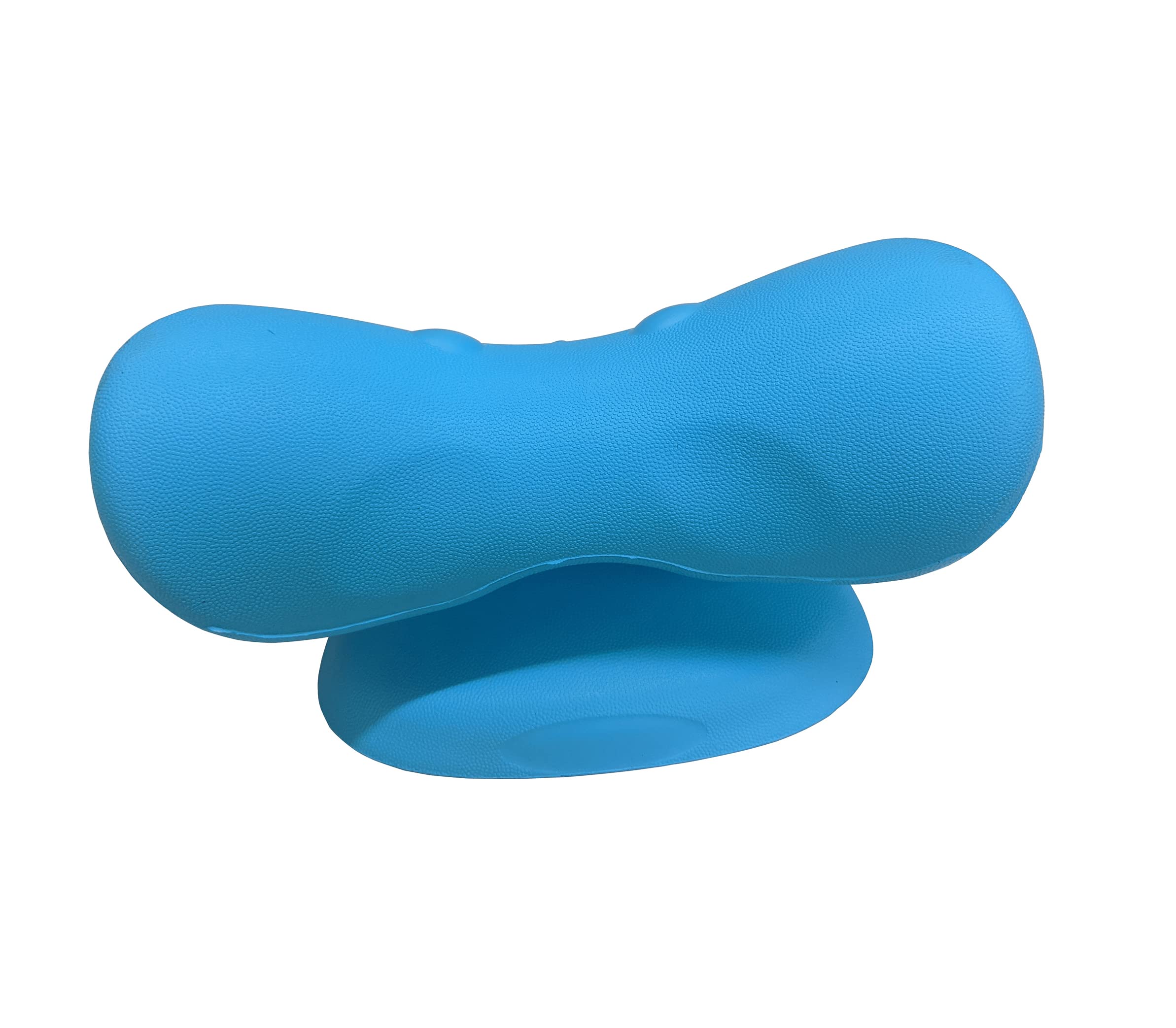 Rehabilitation Advantage Neck & Shoulder Relaxer – Ergonomic Cervical Spine Alignment Pillow and Neck Stretcher for Pain Relief, Muscle Tension & Posture Support – Blue, 8.5" x 7" x 4.5"