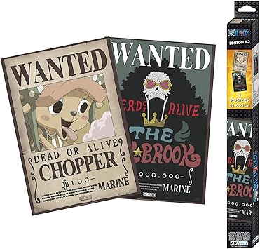 Abystyle One Pice Set De 2 Posteres Chibi Con Brook Y Chopper 52 X 35 Cm Amazon Es Hogar Y Cocina