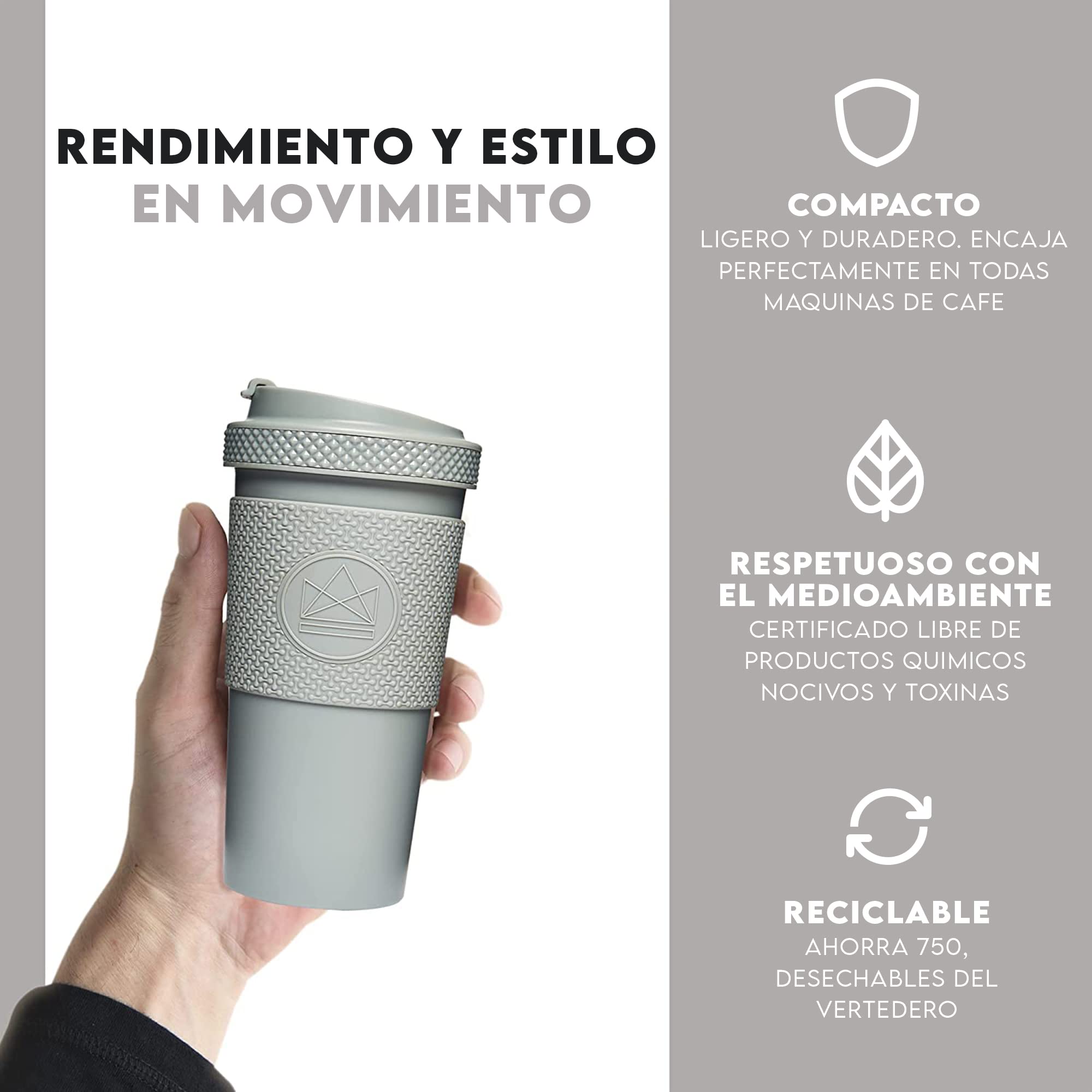 Neon Kactus Taza de Cafe | Vaso Térmico de 20oz Para Llevar | Taza de Silicona Reutilizable | Aislado con Doble Pared Termica Para Mantener Tus Bebidas Frías y Calientes | Forever Young