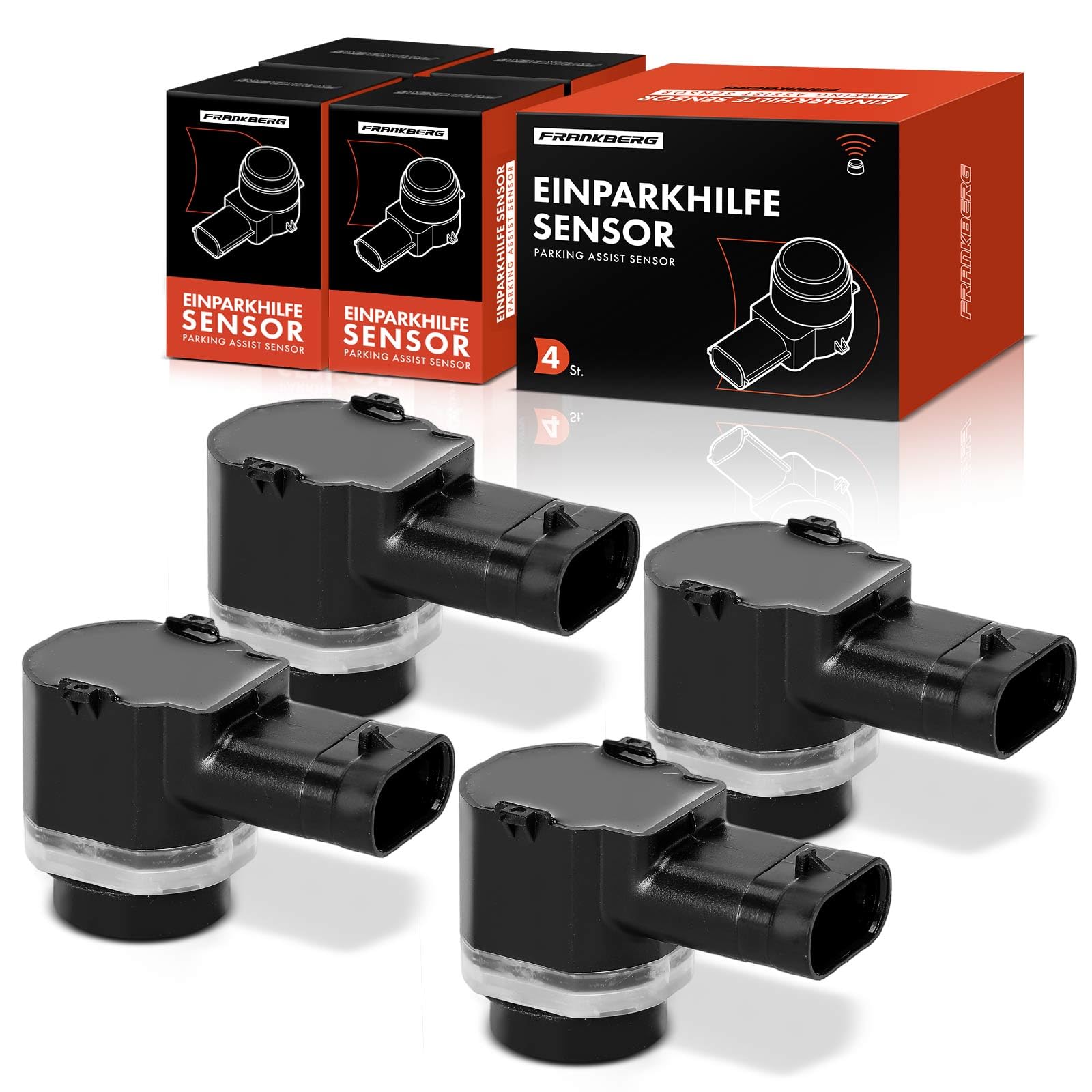 Frankberg 4X Parksensor Parking Asist Sensor 3-polig Vorne Hinten Kompatibel mit C30 533 1.6L-5.5L 2006-2012 S80 II 124 1.6L-3.2L 2010-2016 XC90 I 275 2.4L-4.4L 2002-2014 Replace# 31341637