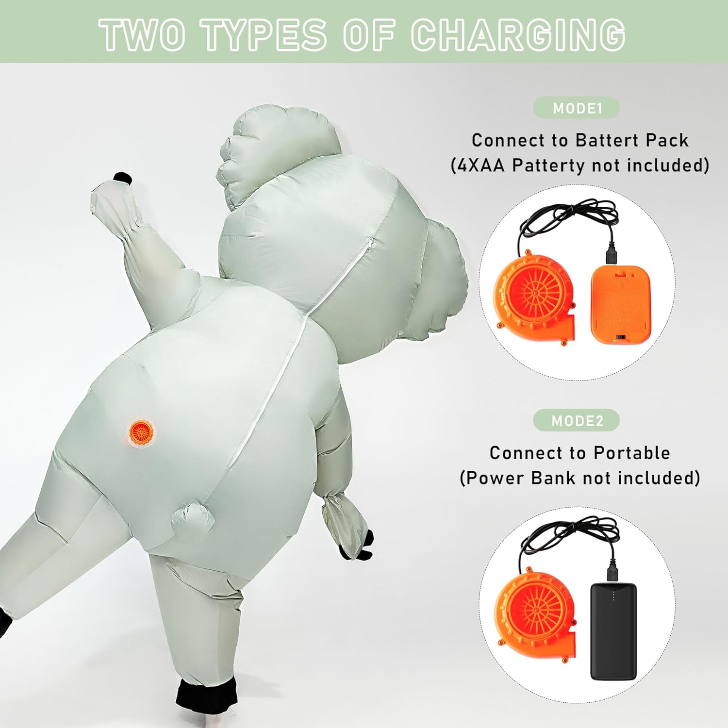 YU FENG Inflatable Costume Adult, Animal Costume for Men and Women, Funny Halloween Cosplay Blow up Costume Cosplay Party