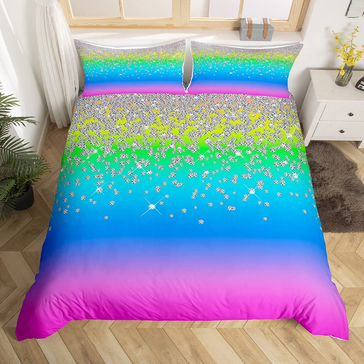 Parure de lit enfant arc-en-ciel pour transformer sa chambre en refuge