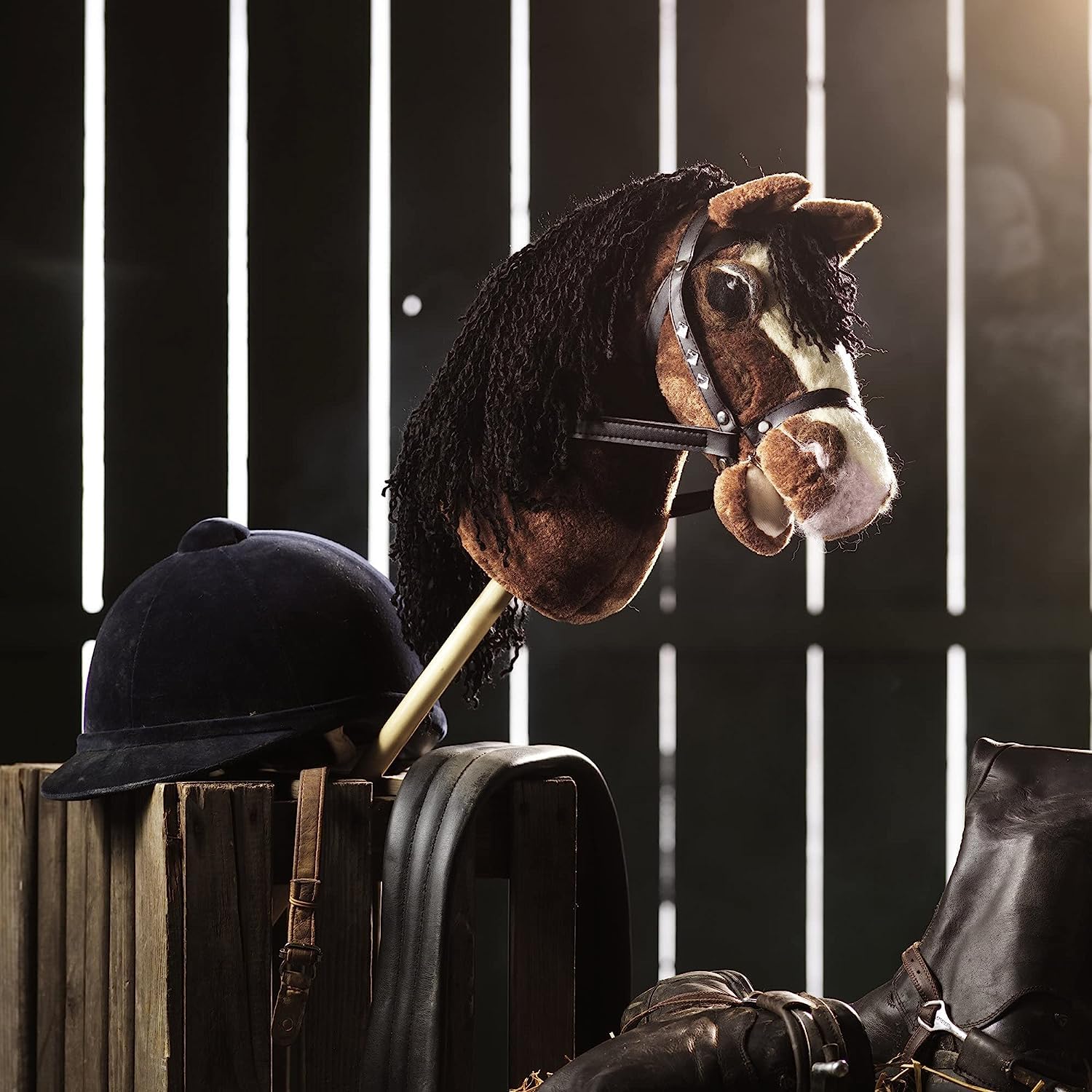 Panduro Cavallo a spina | Cuore decorato Martingal con tracolla per cavallo a spina | Accessori per cavallo | Nero