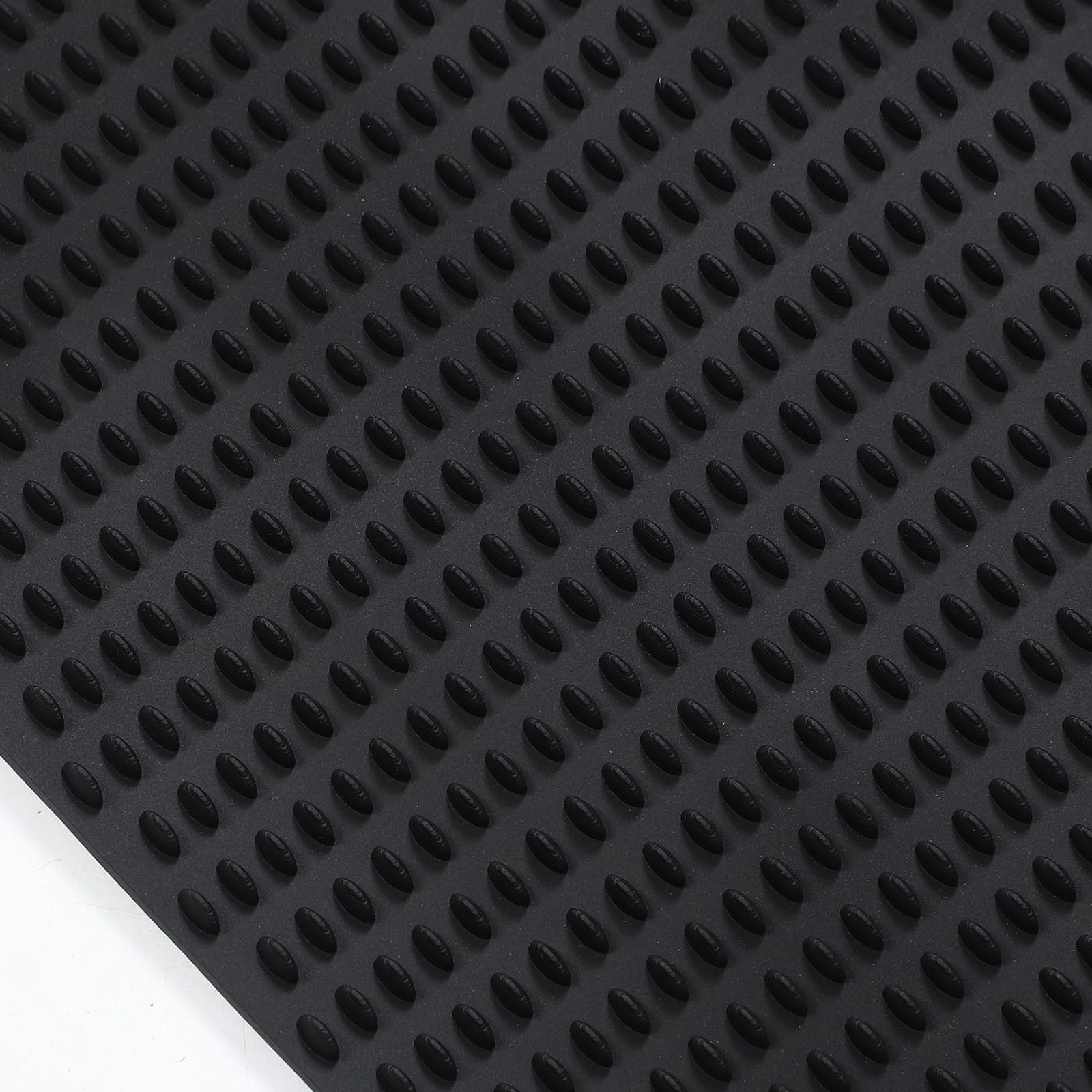 Rutschfeste Pvc Fischmatte in Schwarz Einfache Reinigung Kompakte Größe für Küche und Boot Praktisches Fischschneidebrett mit Antirutsch Design