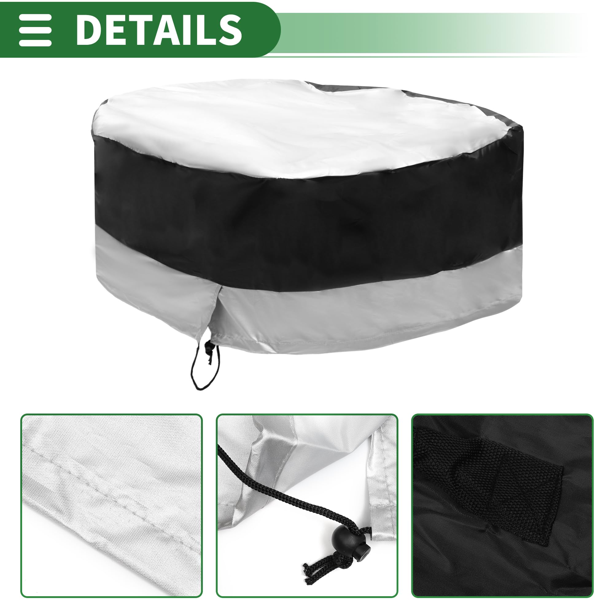 Enowelir Housse de Protection Universelle pour Pneu de Secours 14 en