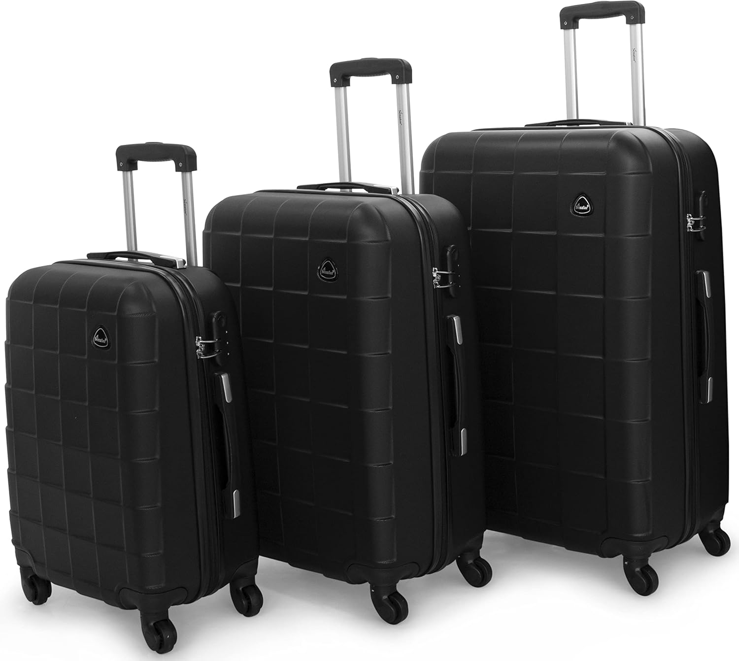 Senator Hard Shell Luggage Set Lightweight 3Piece ABS Luggage Sets