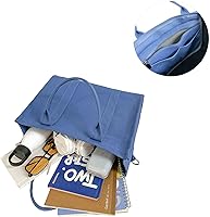 Vista 3 de Bolsos de mujer Bolsos de mano de gran capacidad Bolsas de compras Bolsas de hombro simples Bolsas de hombro Bolsas de mano negras