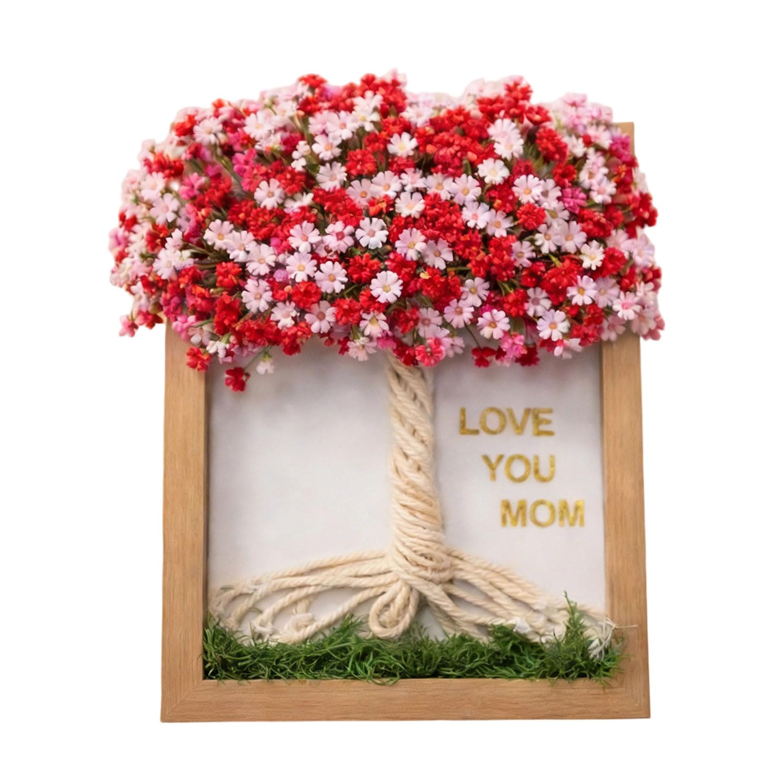 Creative Flower Frame for Mom Birthday Christmas Party Activity Small Home Decoration Family Photo Wooden Photo