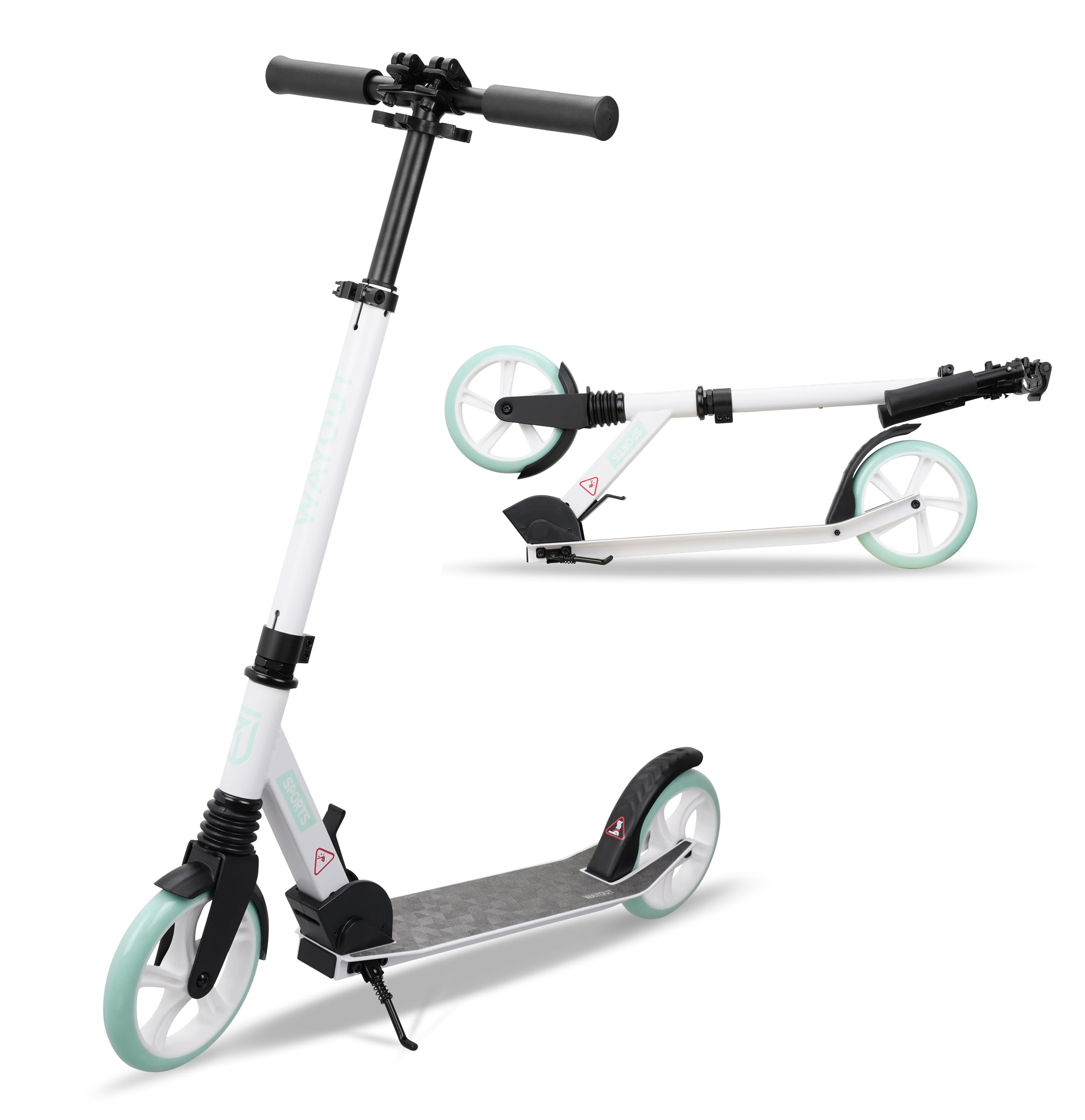 Patinete Urbano Ajustable con Ruedas 200MM y Suspensión - Niños y Adolescentes
