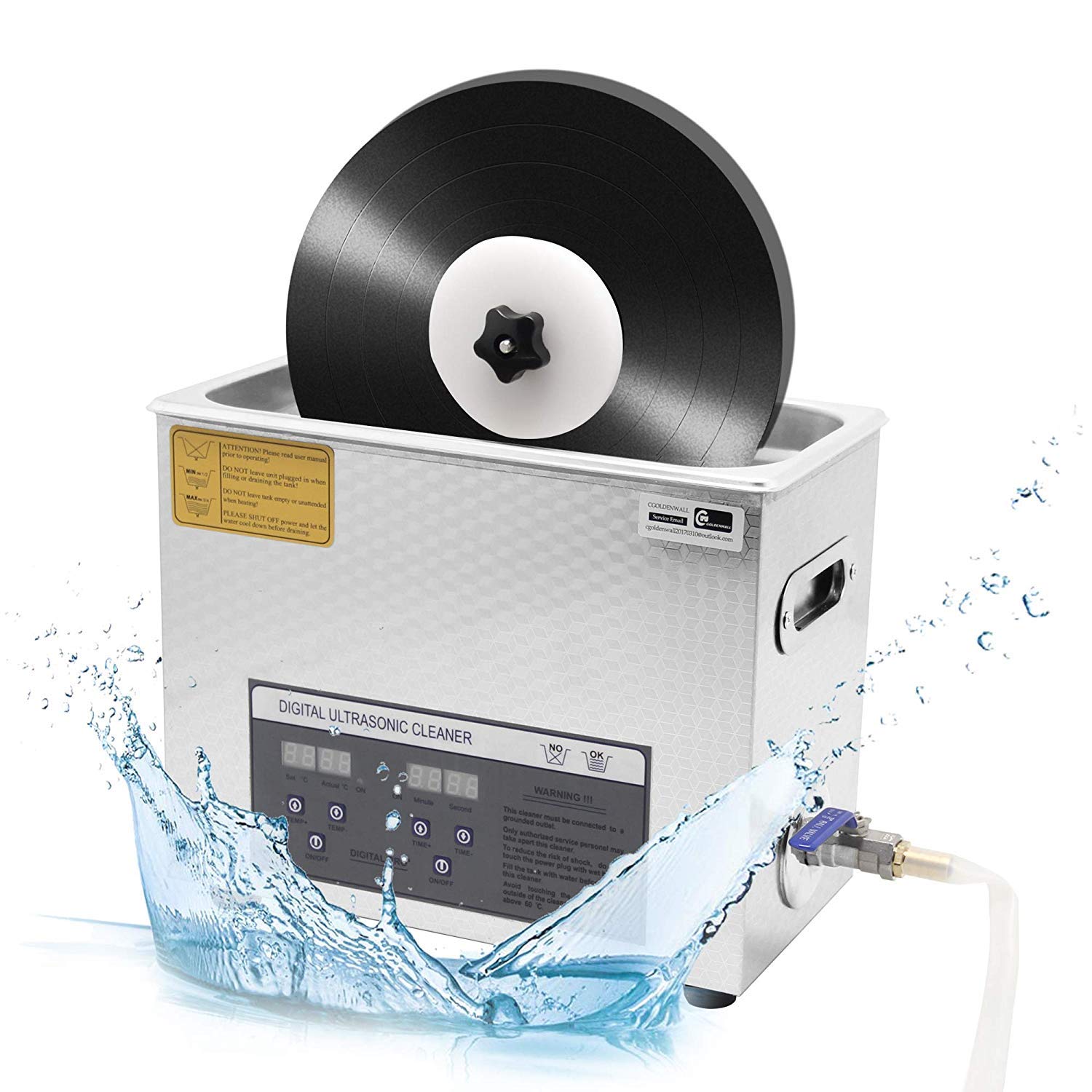 美品！超音波レコード洗浄機 クリーナー PS-30 自動回転装置 Amazon.co.jp: CGOLDENWALL レコード洗浄機6L 超音LP盤レコード