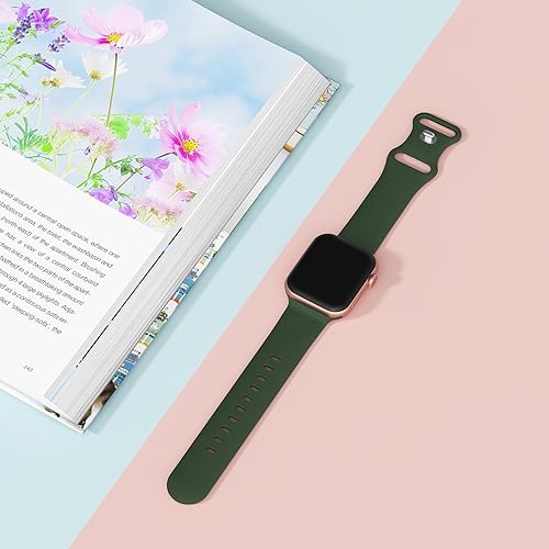 Miniatura 9 de Correas compatibles con Apple Watch de 1.496 in 1.575 in 1.614 in 1.654 in 1.732 in 1.772 in 1.929 in, correa deportiva de repuesto de silicona